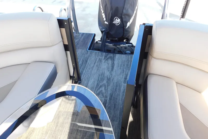 Slide: The Image of Interior of 2023 Viaggio Diamante U 26 boat with plush seating and modern flooring. - 35