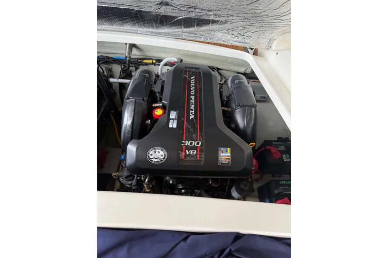 Slide: The Image of Volvo Penta V8 engine in 2013 Chris-Craft Corsair 28 boat. - 26