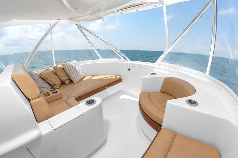 Slide: The Image of Scarborough 63: Luxurious seating area with comfortable cushions and ocean view. - 34
