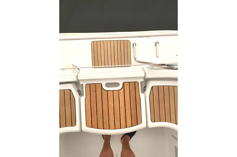 Slide: The Image of Walk thru transom and swim ladder - 12