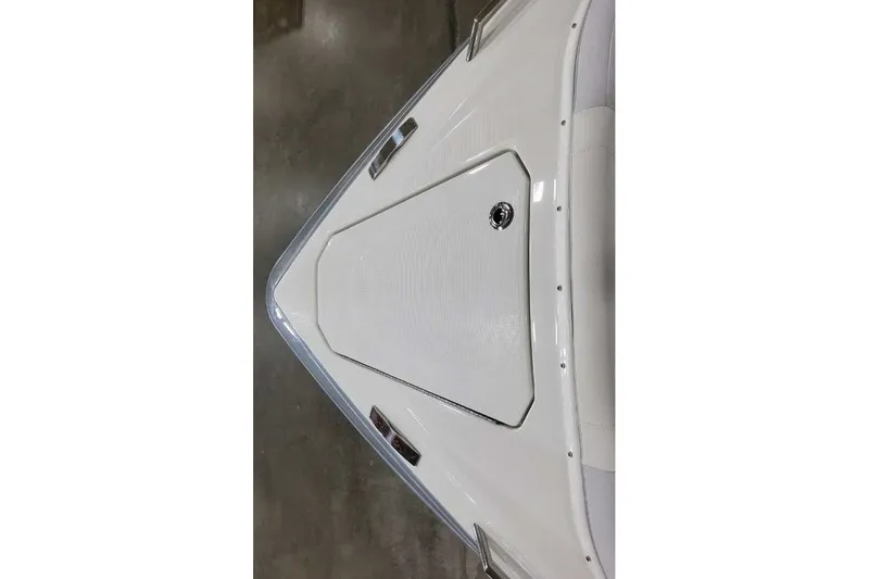 Slide: The Image of Bow view of 2027 Formula 360 Crossover Bowrider OB, showcasing sleek design. - 50