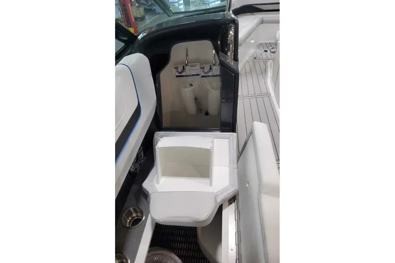 Slide: The Image of 2027 Formula 360 Crossover Bowrider OB interior with seating and storage compartments. - 34
