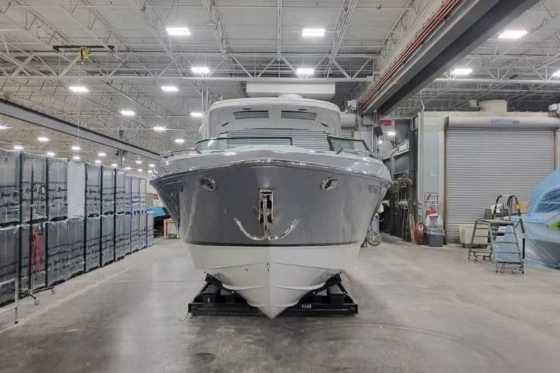 Slide: The Image of 2027 Formula 360 Crossover Bowrider OB in a warehouse setting. - 8