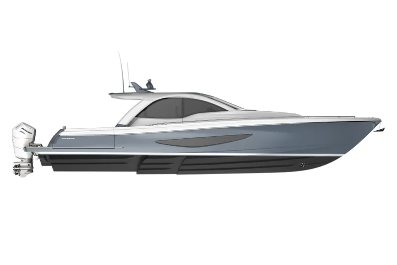The Image of 2027 Valhalla Boatworks 55 Sport Yacht, sleek design, side view, modern luxury vessel. - 0