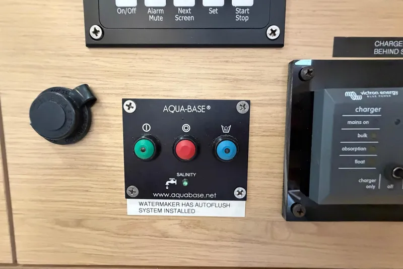 Slide: The Image of Control panel of Aqua-Base watermaker on 2017 Beneteau Oceanis 45 yacht. - 59