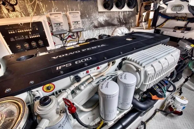 Slide: The Image of Engine room of 2018 Cruisers Yachts 45 Cantius with Volvo Penta IPS 600 engine. - 17