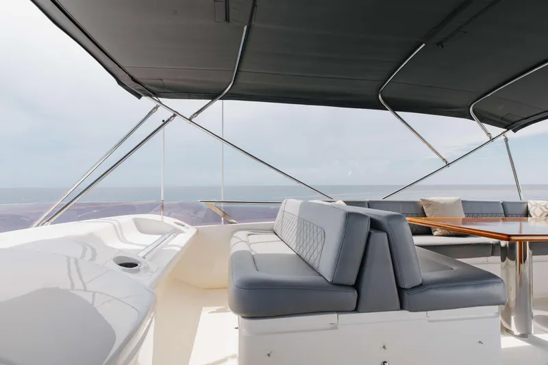 Slide: The Image of Luxurious seating area on 2012 Princess 60 yacht with ocean view. - 43