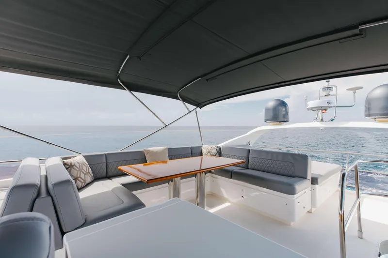 Slide: The Image of Luxurious seating area on 2012 Princess 60 yacht with ocean view. - 47