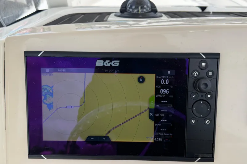 Slide: The Image of B&G navigation display on 2022 Boston Whaler 250 Dauntless boat dashboard. - 21