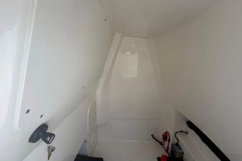 Slide: The Image of Interior view of a 2022 Boston Whaler 250 Dauntless boat cabin. - 47