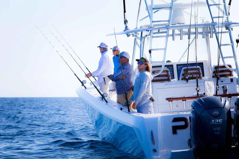 Slide: The Image of Manufacturer Provided Image: Anglers on a Contender 44 ST boat, 2026 model, deep sea fishing. - 8