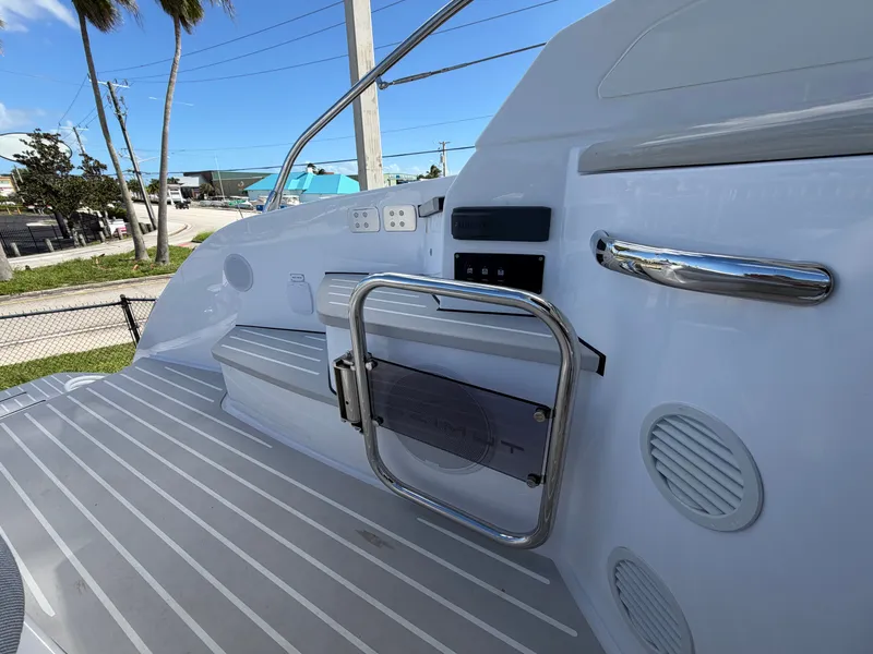 Slide: The Image of The image shows the deck of a 2027 Azimut A45 with modern features. - 27