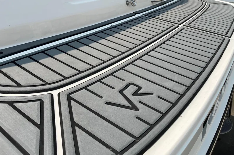 Slide: The Image of 2022 Bayliner VR5 Bowrider I/O swim platform with textured non-slip surface. - 13