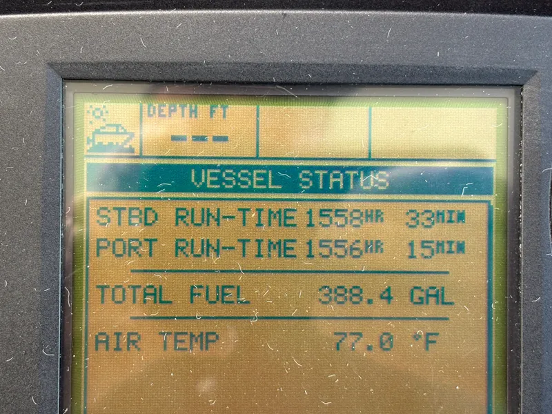 Slide: The Image of A screen displays vessel stats including run-time, fuel, and air temperature. - 12