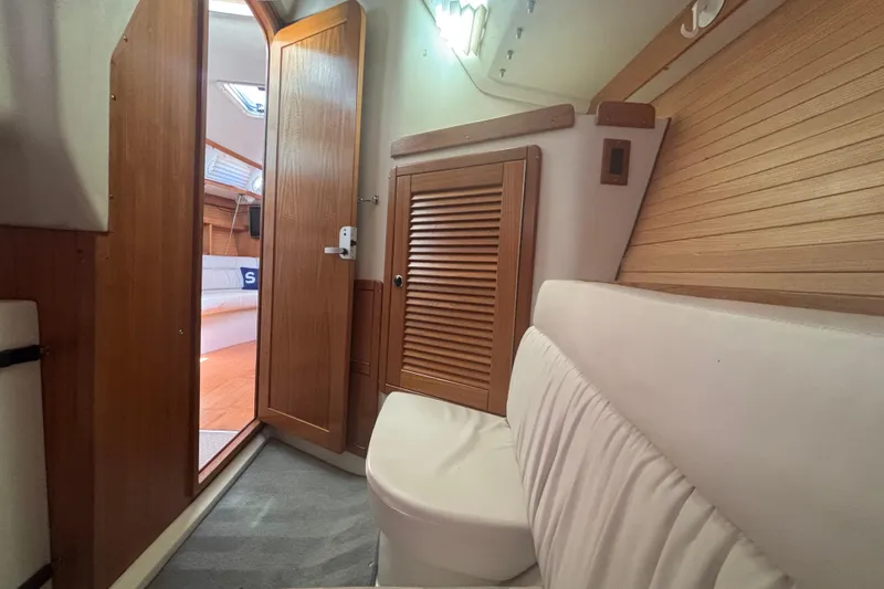 Slide: The Image of Aft cabin locker and seating - 23