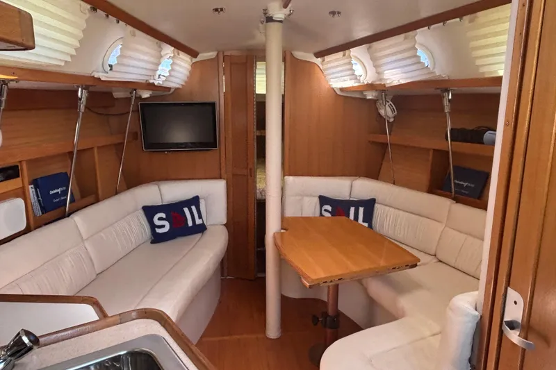 Slide: The Image of Interior view from hatch of 2002 Catalina 320 - 13