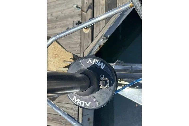 Slide: The Image of Close-up of a 1990 J Boats J/37 sailboat deck hardware with MKIV unit. - 10
