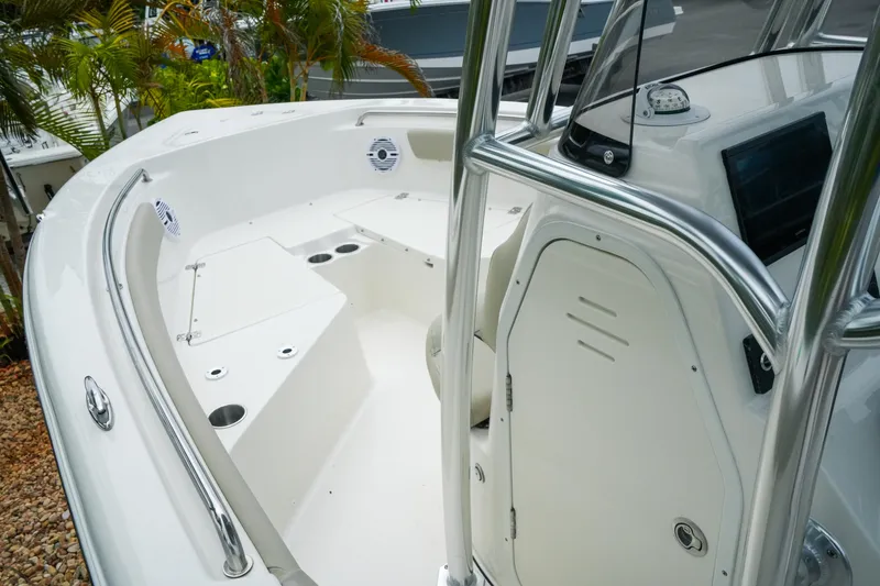 Slide: The Image of 2026 Key West 203 FS boat interior with sleek design and modern features. - 14