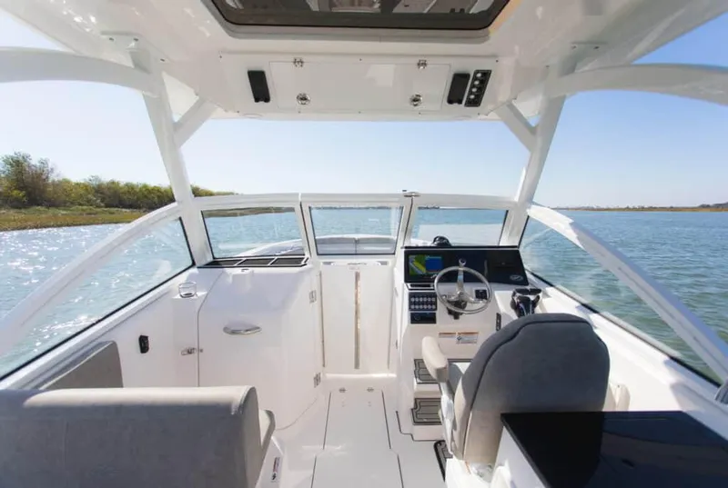 Slide: The Image of Manufacturer Provided Image: Interior view of 2023 Sea Fox 268 Traveler boat on water. - 67