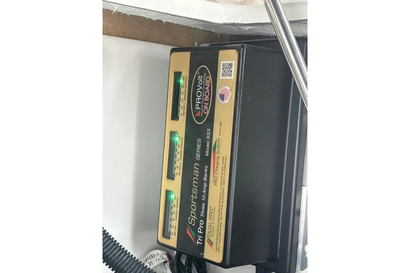 Slide: The Image of Onboard battery charger in a 2023 Sea Fox 268 Traveler boat. - 50