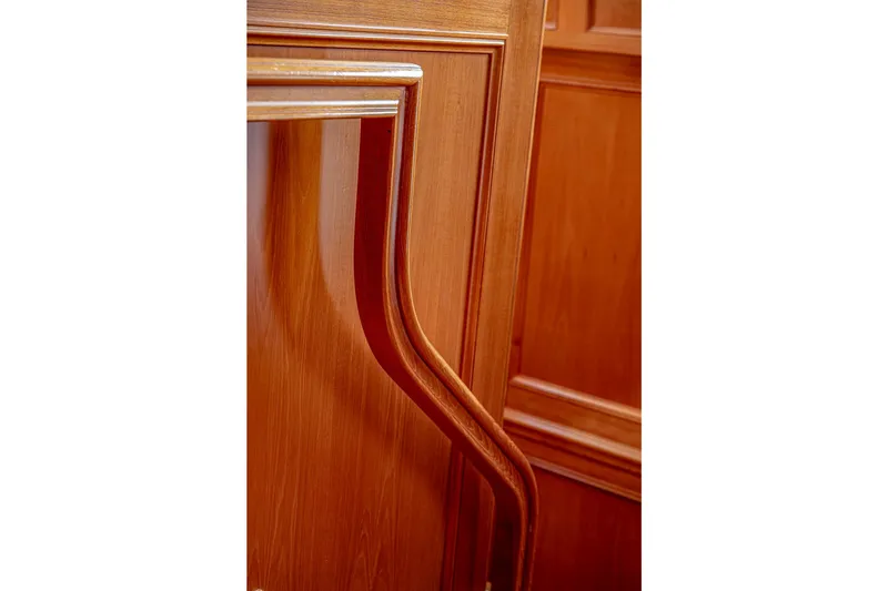 Slide: The Image of Polished wooden interior detail of 2004 Holland Jachtbouw Custom yacht. - 57