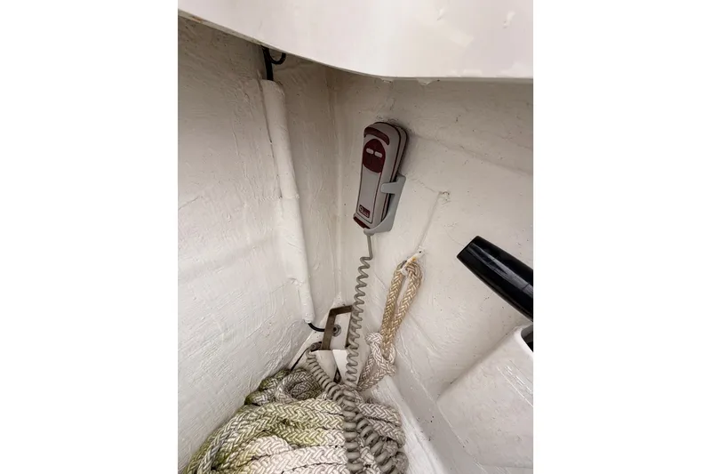 Slide: The Image of Boat interior with rope and mounted device, Beneteau Oceanis 41.1, 2017 model. - 21