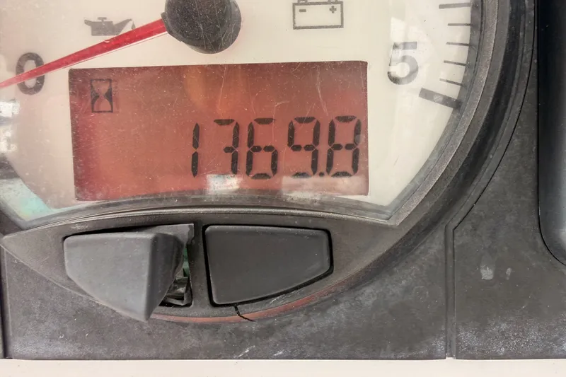Slide: The Image of Close-up of Beneteau Oceanis 41.1 2017 engine hour meter displaying 1769.8 hours. - 40