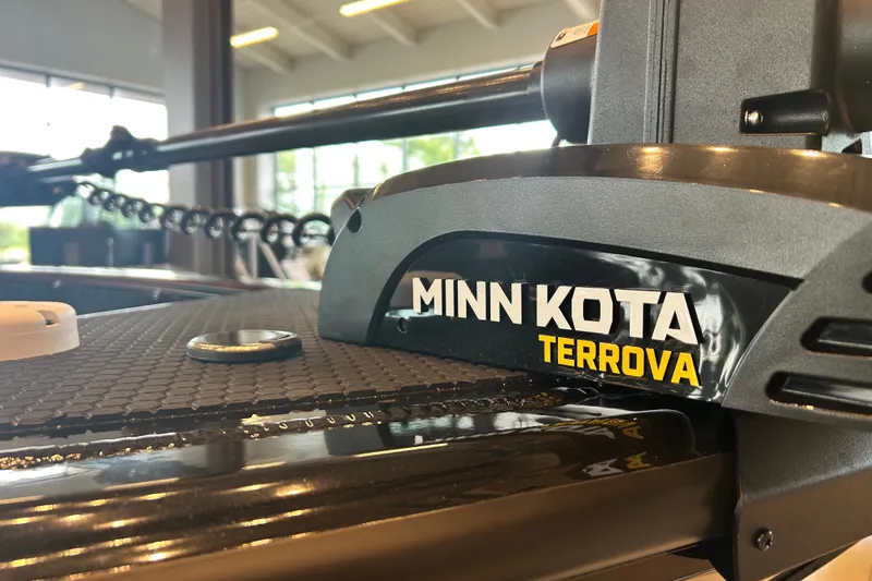 Slide: The Image of Minn Kota Terrova motor on 2026 Ranger VS1782SC Angler boat. - 79
