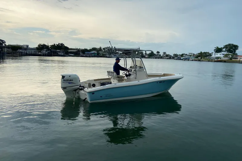 Slide: The Image of 2016 Pioneer 197 Sportfish boat with Suzuki engine on calm water. - 7