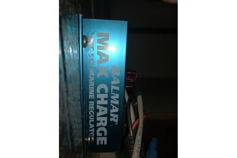 Slide: The Image of Balmar Max Charge MC-512 marine regulator on Island Packet 320, year 2000. - 87