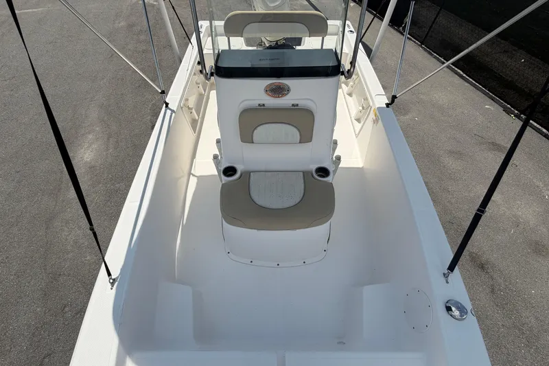 Slide: The Image of 2019 Sea Born SV19 Bay boat interior with seating and steering console. - 33
