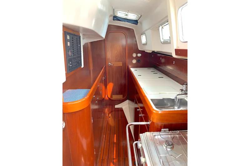 Slide: The Image of Galley leading to aft cabin - 12