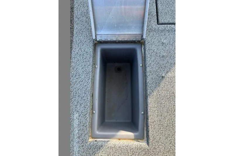 Slide: The Image of Open storage compartment in 2018 Tracker Pro Team 195 TXW boat, 40th Anniversary Edition. - 25