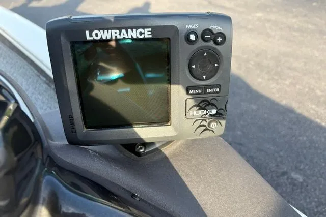 Slide: The Image of Lowrance fish finder on 2018 Tracker Pro Team 195 TXW 40th Anniversary Edition boat. - 46