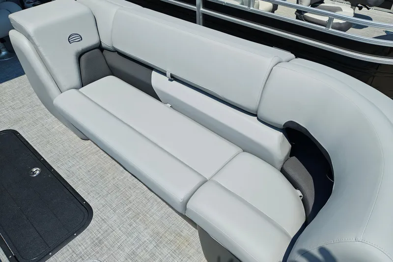 Slide: The Image of 2026 Sun Tracker Party Barge 24 XP3 with spacious, comfortable seating. - 8
