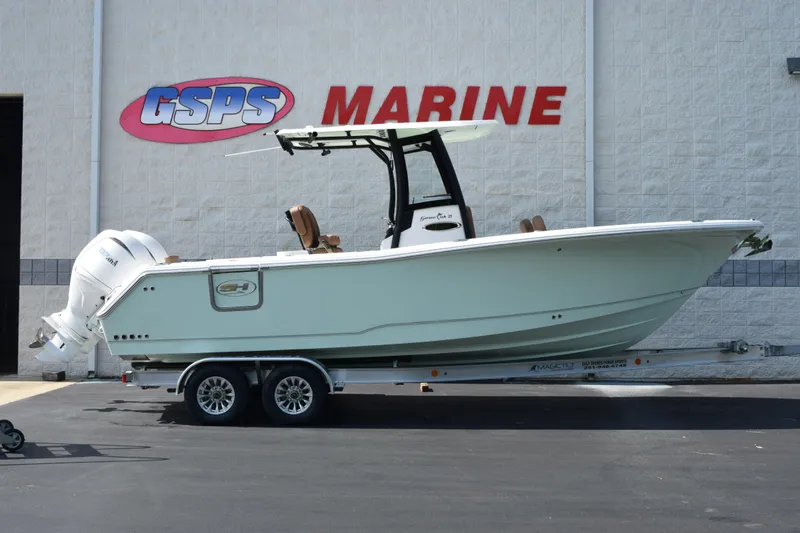 The Image of 2026 Sea Hunt Gamefish 25 boat on trailer at GSPS Marine dealership. - 1