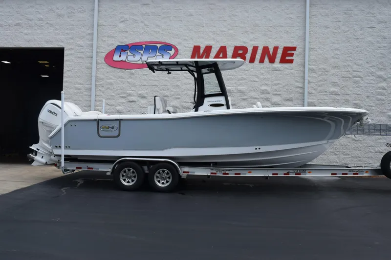 The Image of 2027 Sea Hunt Ultra 275 SE boat on trailer at GSPS Marine dealership. - 1