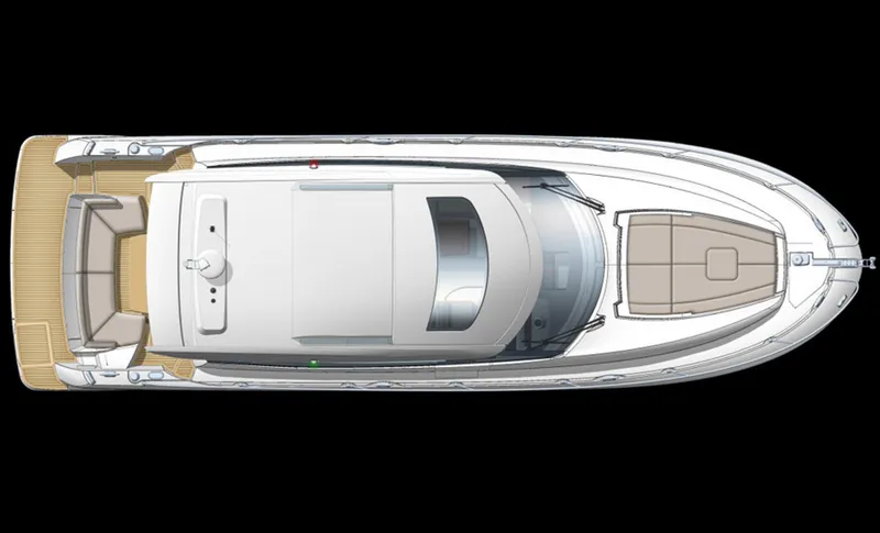 Slide: The Image of Manufacturer Provided Image: Top view of a 2013 Prestige 500 S yacht layout. - 7