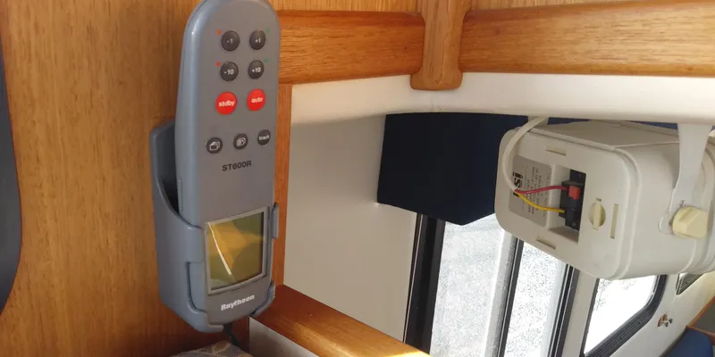 Slide: The Image of Interior of a 2001 Nordic Tug 32 with control device and electronics. - 31