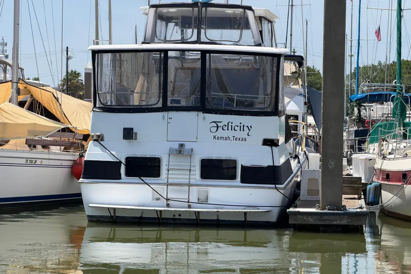 Slide: The Image of 1989 Trojan International 12 Meter Motor Yacht docked in Kemah, Texas marina. - 7