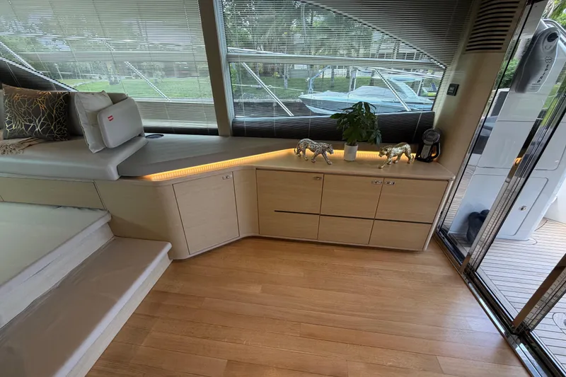 Slide: The Image of Luxurious interior of 2018 Princess F55 yacht with elegant decor and modern furnishings. - 7