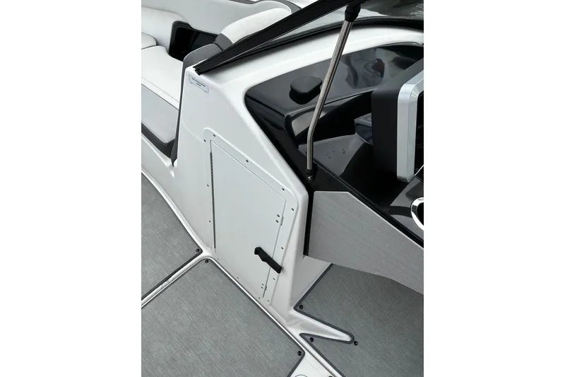 Slide: The Image of 2023 Yamaha Boats AR250 interior detail with sleek design and modern features. - 15