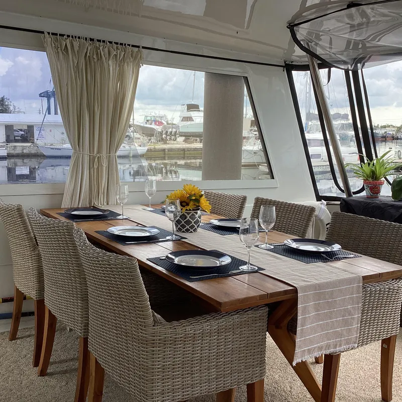 Slide: The Image of AFT DECK W/DINING TABLE FOR 6 - 60