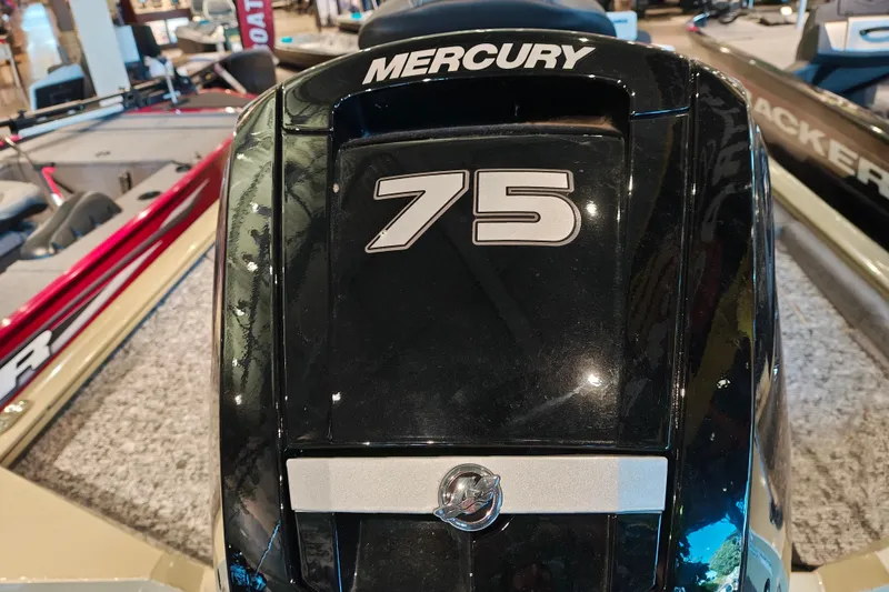 Slide: The Image of Mercury 75 horsepower engine on 2026 Tracker Pro Team 175 boat. - 5