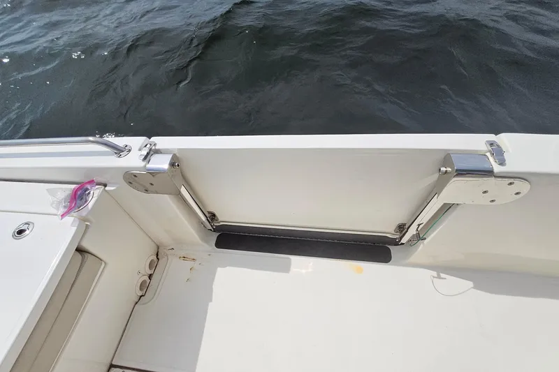 Slide: The Image of 2021 Boston Whaler 270 Dauntless boat deck with water view. - 31