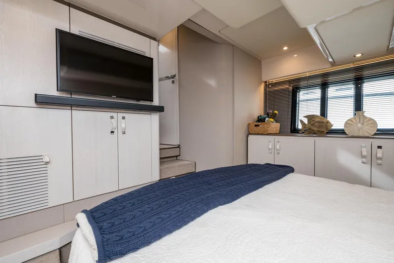 Slide: The Image of Luxurious interior of 2020 Azimut Fly 50 yacht with modern decor and amenities. - 55