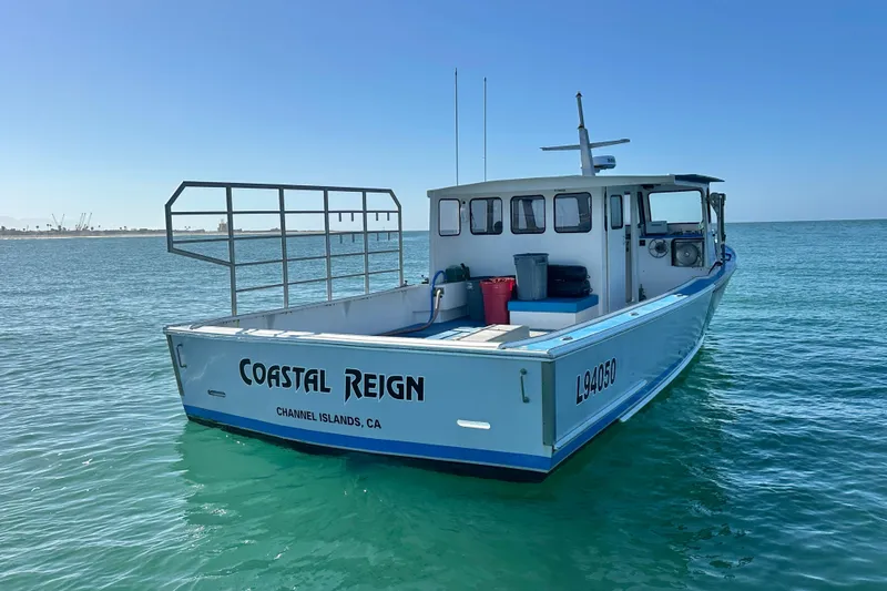 Slide: The Image of Libby Downeast 2016 boat "Coastal Reign" on calm ocean near Channel Islands, CA. - 6