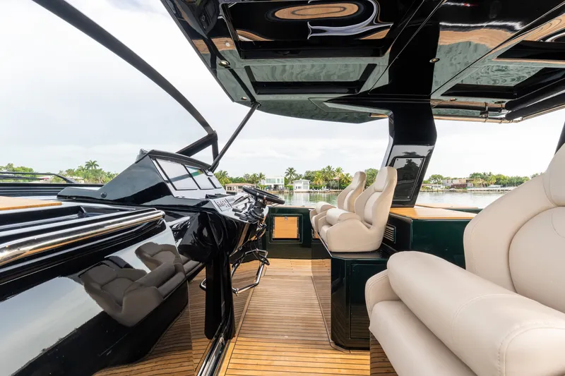 Slide: The Image of Luxurious interior of 2020 Pardo Yachts 50 with sleek design and comfortable seating. - 84