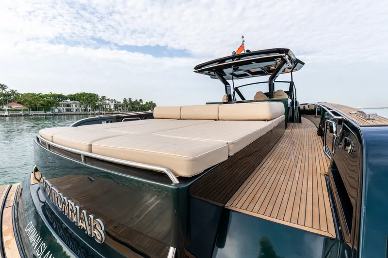 Slide: The Image of Luxury 2020 Pardo Yachts 50 with spacious deck and elegant design on calm waters. - 56