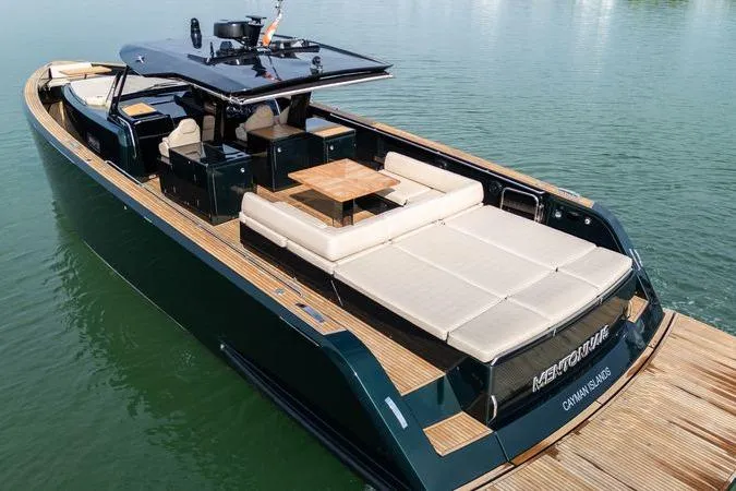 Slide: The Image of Luxury 2020 Pardo Yachts 50 with sleek design and spacious deck on calm water. - 6